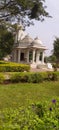 Temple with garden infront of temple