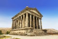 The temple of Garni - a pagan temple in Armenia was built in the first century ad by the Armenian king Royalty Free Stock Photo