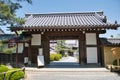 The temple gate inside Daikaku-Ji temple. Kyoto Japan