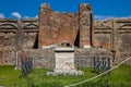 Temple of Genius Augusti at the ancient city of Pompeii Royalty Free Stock Photo