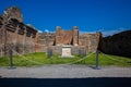 Temple of Genius Augusti at the ancient city of Pompeii Royalty Free Stock Photo