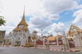 TEMPLE OF THE GOLDEN BUDDHA WAT TRAIMIT Bangkok, Thailand - September 17,2020 : Temple is known for its famous Biggest Golden