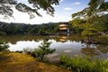 The mirror lake and Golden Temple, in Kyoto, Japan