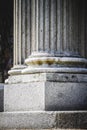 Temple, Greek-style columns, Corinthian capitals in a park Royalty Free Stock Photo