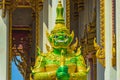 Temple guardian Yaksha Wat Don Mueang Phra Arramluang Bangkok Thailand