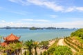 Temple at Ha long bay Royalty Free Stock Photo