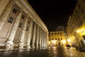 Temple of Hadrian, Piazza di Pietra. Rome, Italy. Night