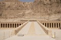 Temple of Hatshepsut, in the Deir el Bahari complex, on the west bank of the Nile River, near the Valley of the Kings Royalty Free Stock Photo