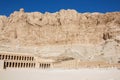 The Temple of Hatshepsut with the mountains just behind
