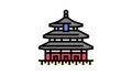 temple of heaven color icon animation