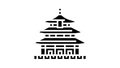 temple of heaven glyph icon animation