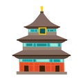 Temple of Heaven vector icon Royalty Free Stock Photo