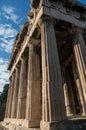 Temple of Hephaestus in Ancient Agora, Athens Royalty Free Stock Photo