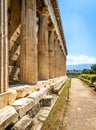 Temple of Hephaestus in Ancient Agora, Athens, Greece Royalty Free Stock Photo