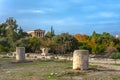 The Temple of Hephaestus in ancient market agora under the rock of Acropolis, Athens. Royalty Free Stock Photo