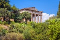 Temple of Hephaestus in Athens, Greece. Scenic view of old Greek Agora Royalty Free Stock Photo