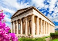 The Famous Hephaistos temple on the Agora in Athens, the capital of Greece Royalty Free Stock Photo