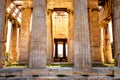 Temple of Hephaestus close-up in sunlight, Athens, Greece Royalty Free Stock Photo