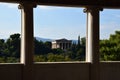 Temple of hephaestus columns Royalty Free Stock Photo