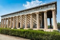 Temple of Hephaestus Hephaestion, a well-preserved Greek temple; it remains standing largely as built. It is a Doric peripteral