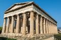 Temple of Hephaestus Hephaestion, a well-preserved Greek temple; it remains standing largely as built. It is a Doric peripteral