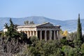 The Temple of Hephaestus or Hephaisteion also Hephesteum is an ancient greek temple located at the archaeological site of Agora Royalty Free Stock Photo