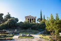 The Temple of Hephaestus or Hephaisteion or earlier as the Theseion a well-preserved Greek temple. It is a Doric peripteral temple