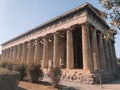 The Temple of Hephaestus in Athens Royalty Free Stock Photo