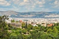 The Temple of Hephaistos - Theseion in the Ancient Athenian Agora, Greece Royalty Free Stock Photo