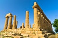 Temple of Hera, Juno, Lacinia at Agrigento Valley of the Temple, Sicily Royalty Free Stock Photo