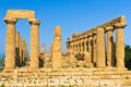 Temple of Hera, Juno, Lacinia at Agrigento Valley of the Temple, Sicily Royalty Free Stock Photo