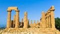 Temple of Hera, Juno, Lacinia at Agrigento Valley of the Temple, Sicily Royalty Free Stock Photo