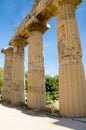 The Temple of Hera (Temple E) at Selinunte, Sicily Royalty Free Stock Photo