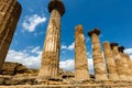 Temple of Heracles in Agrigento, Sicily Royalty Free Stock Photo