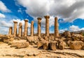 Temple of Heracles in the Valley of the Temples, Agrigento, Sicily, Italy Royalty Free Stock Photo