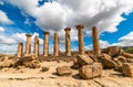 Temple of Heracles in the Valley of the Temples, Agrigento, Sicily, Italy Royalty Free Stock Photo