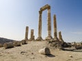 Temple of Hercules in Amman Ci Royalty Free Stock Photo