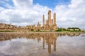 Temple of Hercules on Amman Citadel in Jordan Royalty Free Stock Photo