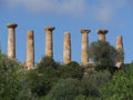 Temple of Hercules or Tempio di Ercole, Agrigento, Temple\'s Valley Sicily, Italy Royalty Free Stock Photo