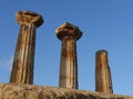 Temple of Hercules or Tempio di Ercole, Agrigento, Temple\'s Valley Sicily, Italy Royalty Free Stock Photo