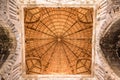 Temple of Hercules and the Ummayad Palace,interior shot of wood dome