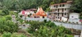 A temple in the Himalayan mountain. The temple is known as Kainchi Dham