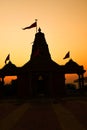 Temple of Hindu Religion In India, Kutch,  Gujarat, Shadow of temple Royalty Free Stock Photo