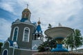 Temple in honor of the Mother of God `burning Bush` in the city of Dyadkovo, Bryansk region of Russia. Royalty Free Stock Photo