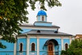 Temple in honor of the Vladimir Icon of the Mother of God of Optina Monastery. Optina Pustyn literally Opta`s hermitage Royalty Free Stock Photo