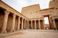 Temple of Horus colonnade one of the most well preserved temples in Egypt