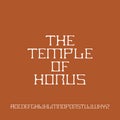 The temple of horus fonts display by manalagifonts