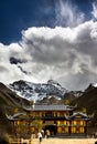 Temple at Huanglong Sichuan Royalty Free Stock Photo