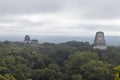 Temple I or gran jaguar at Tikal National Park, ancient mayan ruins in Guatemala on sunny day Royalty Free Stock Photo