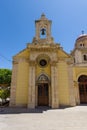 The temple of Icon of the Mother of God as part of a complex of buildings of Agios Minas Cathedral Royalty Free Stock Photo